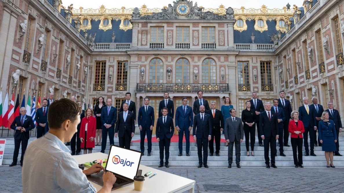 Les chefs d'États européens réunis à Versailles